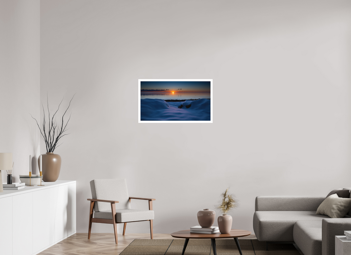 86.5 x 50 cm, Photo Rag Solnedgang